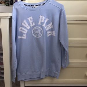 Light purpelish-blue crew neck